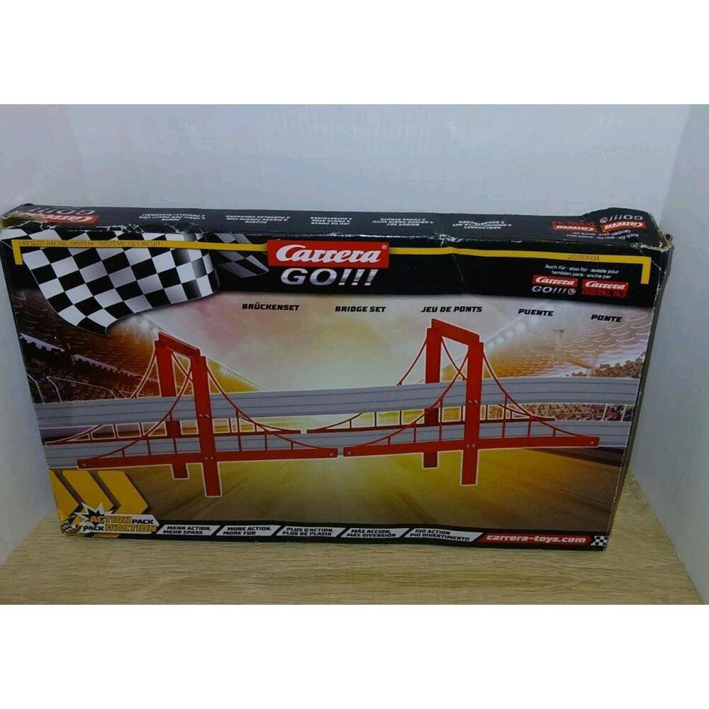 Carrera GO!!!! Go Action Pack Bridge Track Set Model 20061604 NIB Box Is Damaged